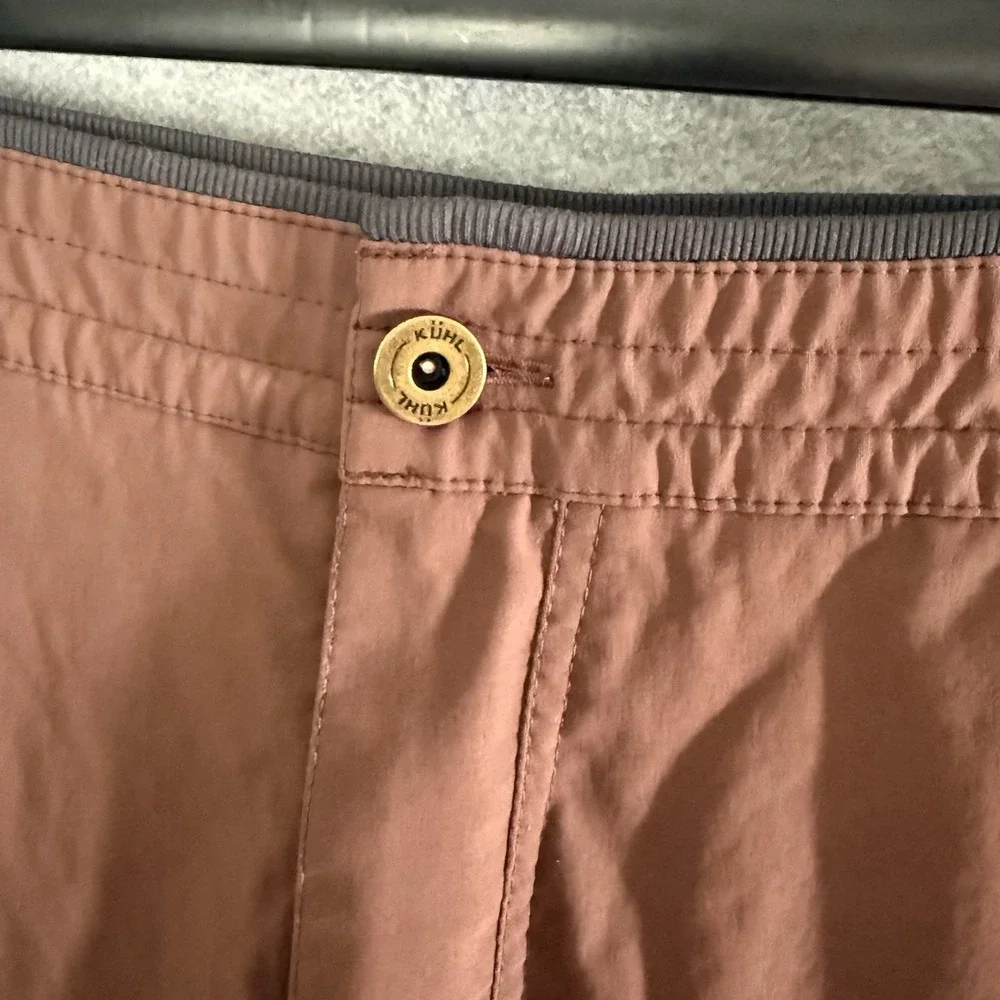 Kuhl Renegade Recon Pants Men 34x30 Red Brown Hiking Chino Nylon Spandex Stretch